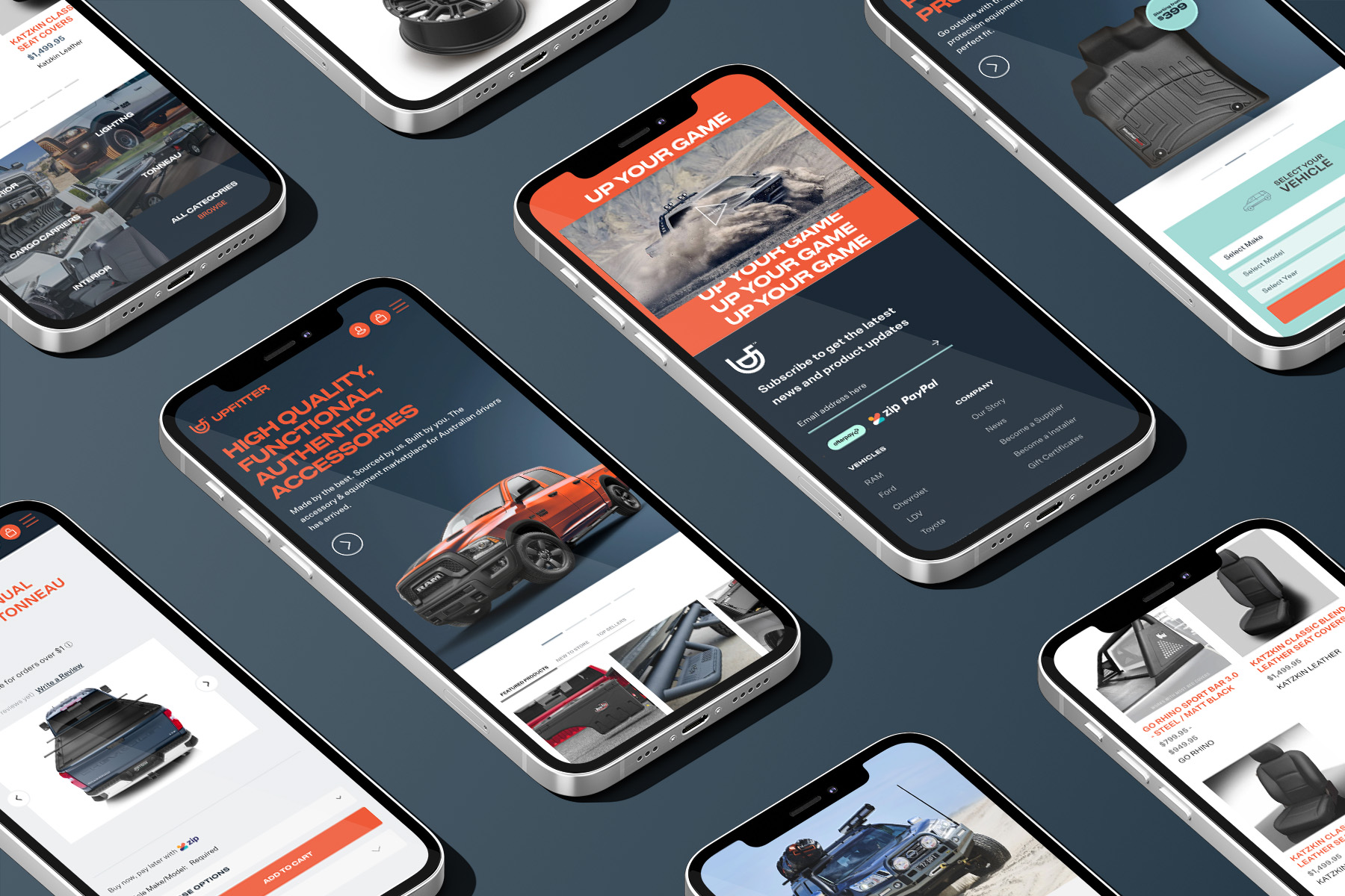Upfitter mobile commerce experience